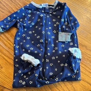 Starry, starry night onesie made of organic cotton